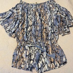 Olivaceous Shorts Romper